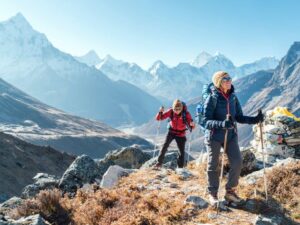 Hikers during Everest Base Camp Trek