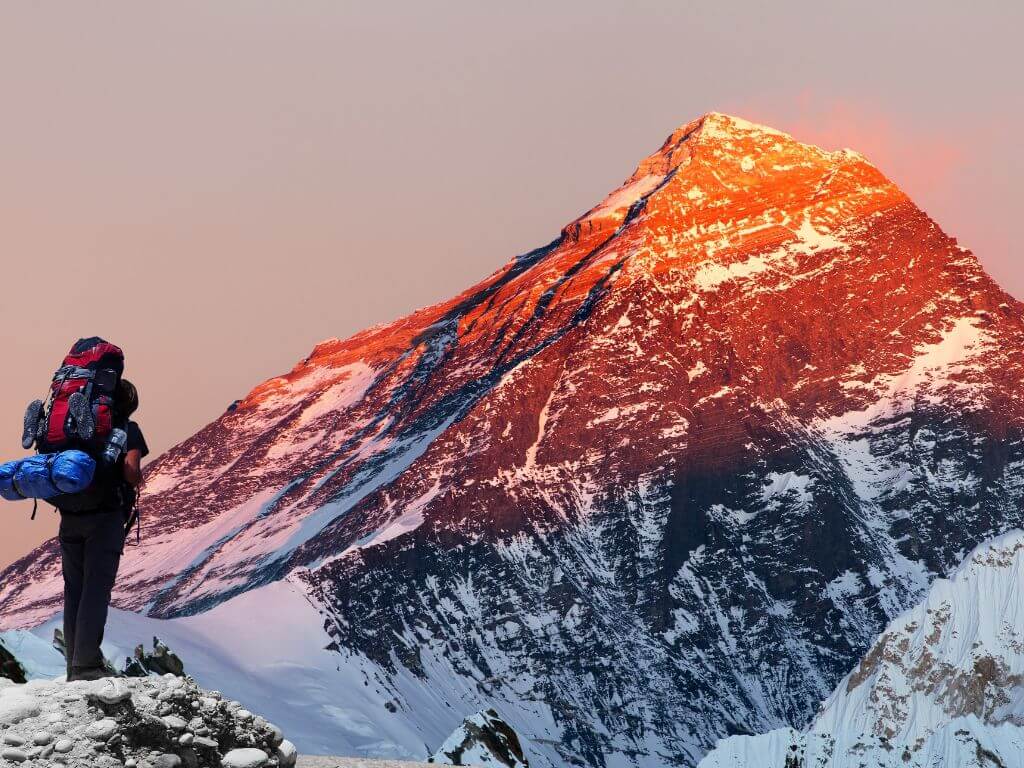 Everest view during Everest Base Camp Trek