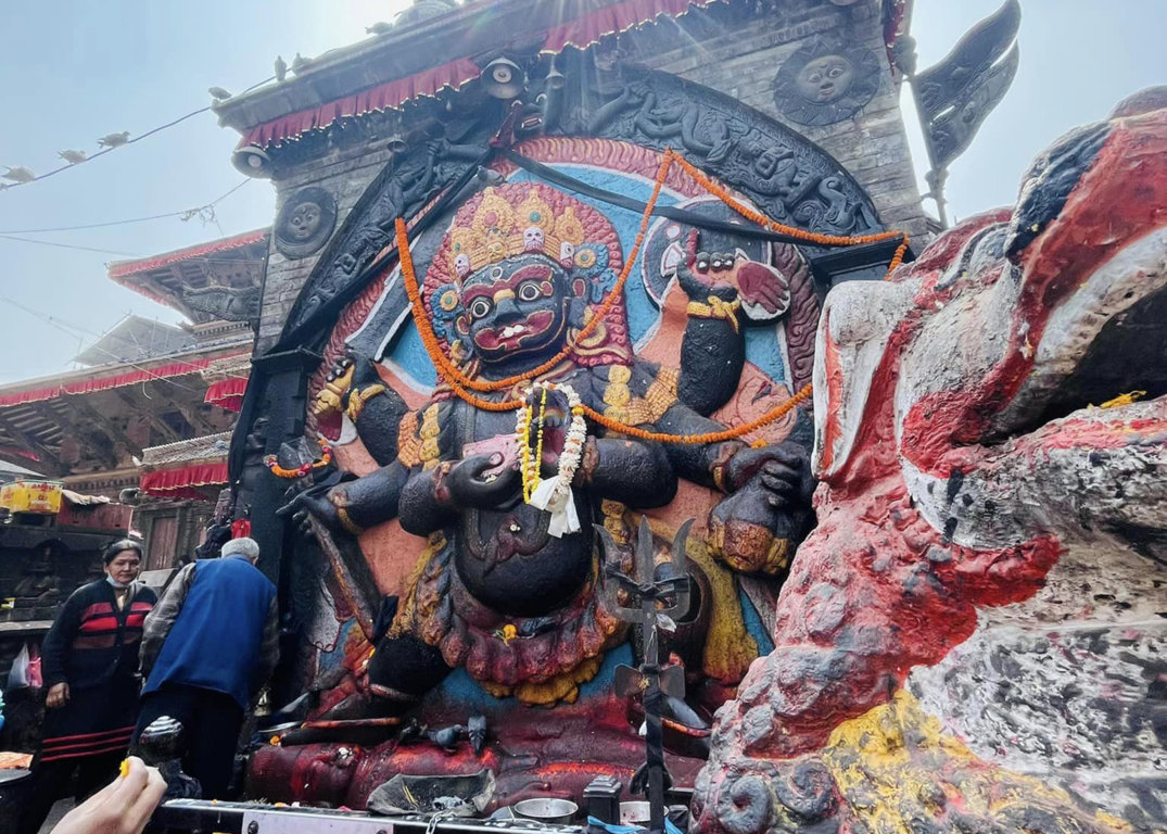 Kathmandu Durbar Square Kali Mata Statue