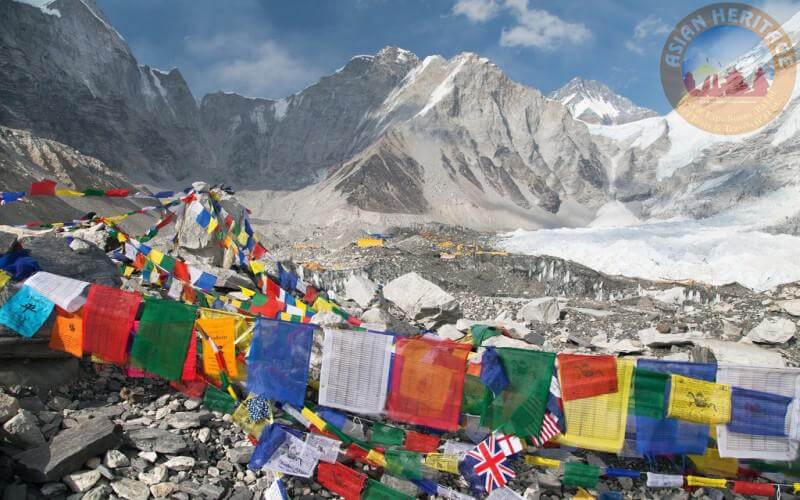 View over Manaslu Peak Nepal