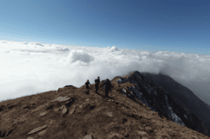View during Mohare Danda trek Nepal