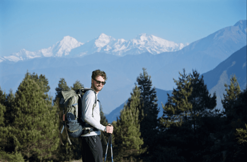 Tourist during Mohare Danda trek Nepal
