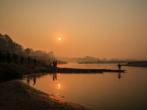 Chitwan sunset river Nepal highlights tour