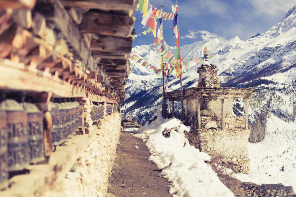 Prayer Wheels & Flag