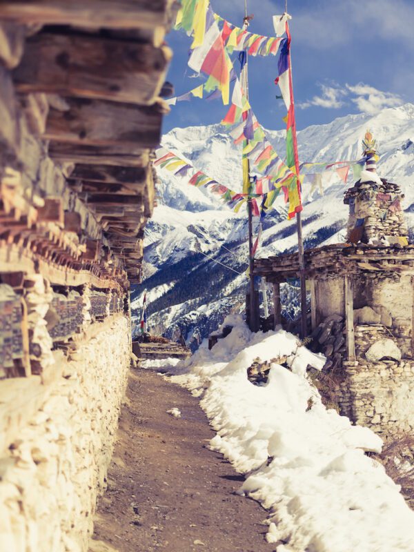 Prayer Wheels & Flag