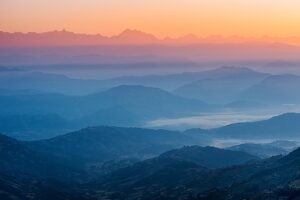 Nepal Himalaya sunset