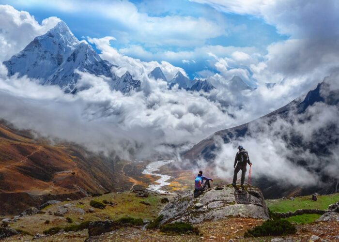 Nepal Trekking with Ama Dablam view