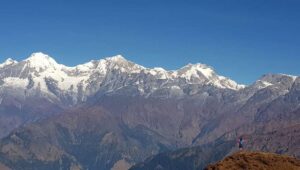 view of ganesh himal from singla pass
