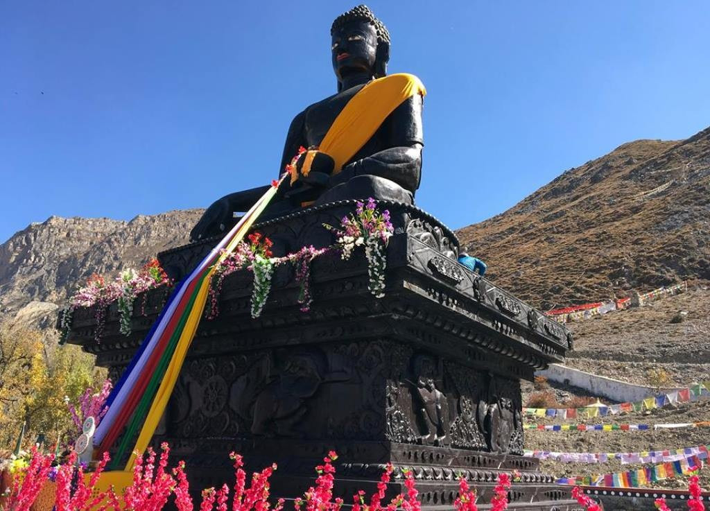 A Giant Statue of Buddha at Muktinath Temple.