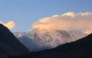 clouds over mountain