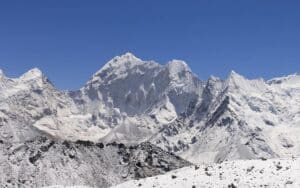 snow caped mountain
