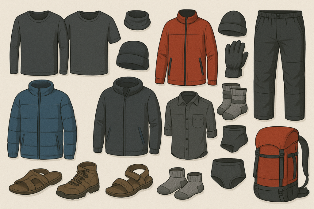 Clothing-Gear-–-Kailash-Mansarovar-Packing-List