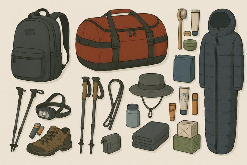 Trekking gear- Kailash Mansarovar packing list
